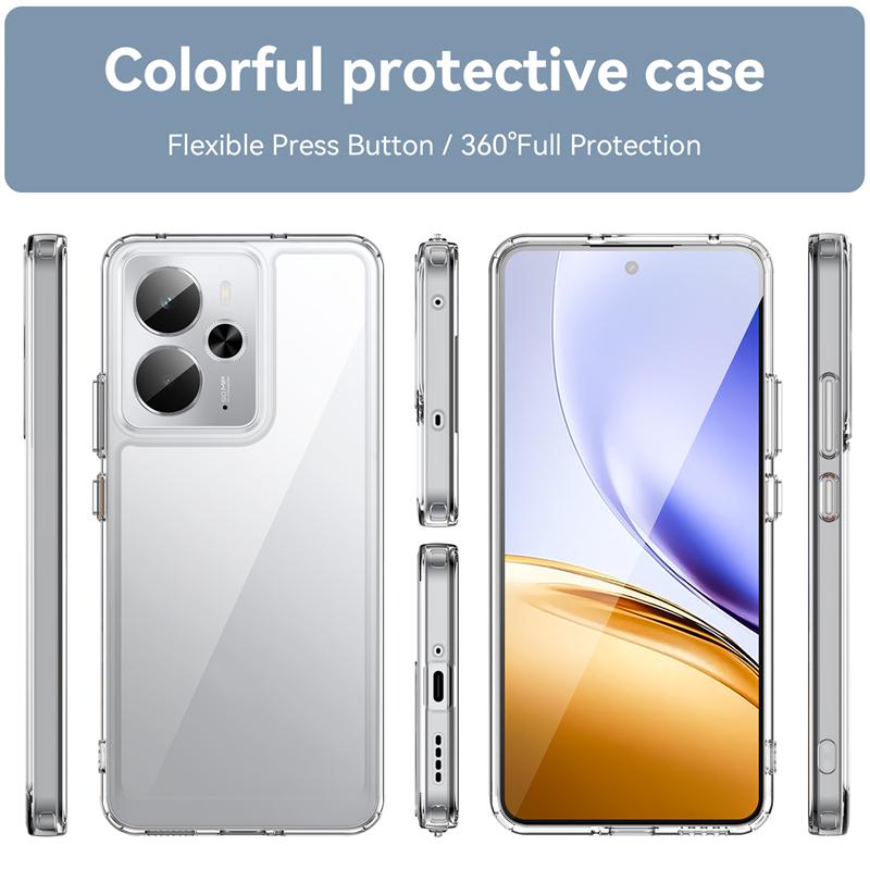 Transparent Case For Realme P3 Case Anti-knock Silicone Colorful Back Cover For Realme P3 Case Cover For Realme P3 5G 6.67 inch