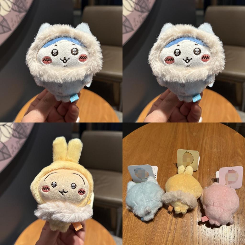 Giy Usaqi Winter Plush Doll With Faux Fur Collar For Kids Room Decor