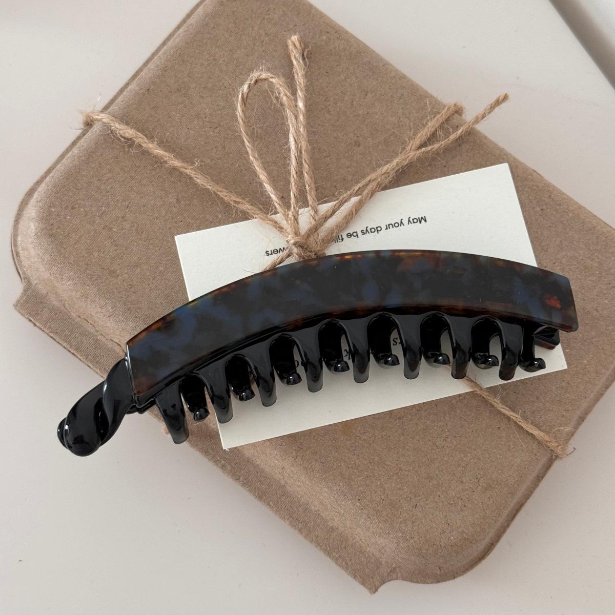 

High-Quality Acetate Banana Hair Clip for Thick Hair – Large Women s Twist Ponytail Clip