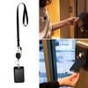 Retractable Lanyard with Card Holder Water Resistant Identity Card Badge Holder with Lanyard Retractable Badge Reel Clip