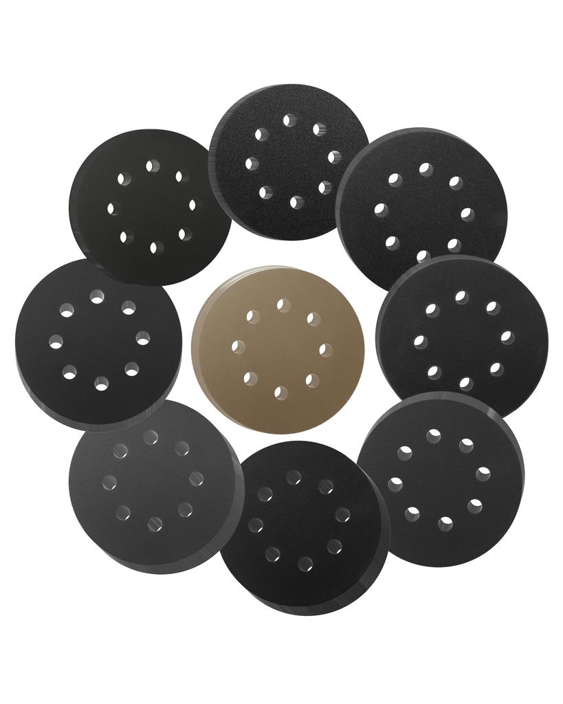 SENTOOL Waterproof Sanding Paper and Sanding 10 of from Coarse to Fine File Sheets for Random TC-R90 Sander, Sandpaper, 125mm, 90-Sheet Set, Discs,