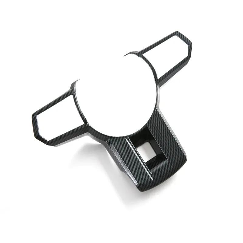 Cover For Mitsubishi Triton /l200 2024 2025 Autobonfiber Steering Wheel Decorate Interior Direction Button Auto Styling