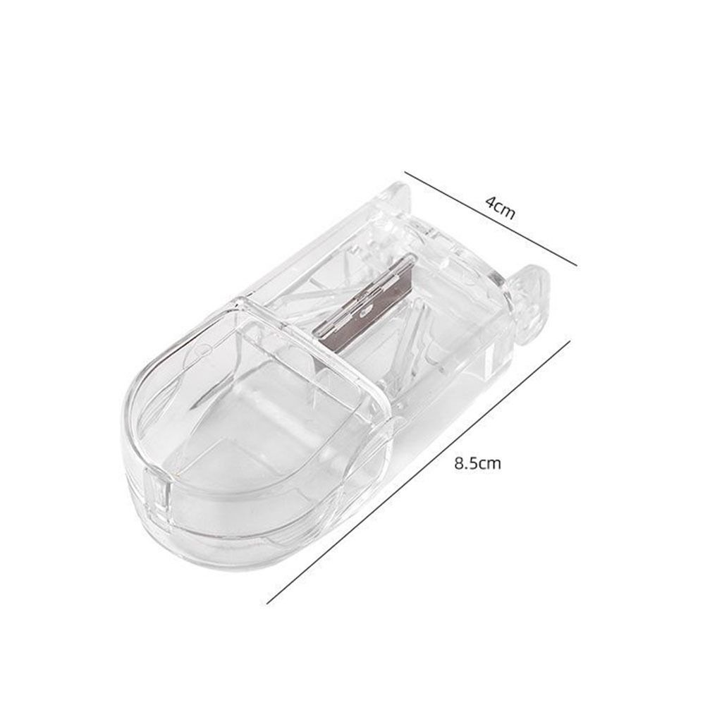 Durable Portable Pill Cutter Box Mini Clear Small Pill Boxes Tablet Cutter Splitter for Daily Use