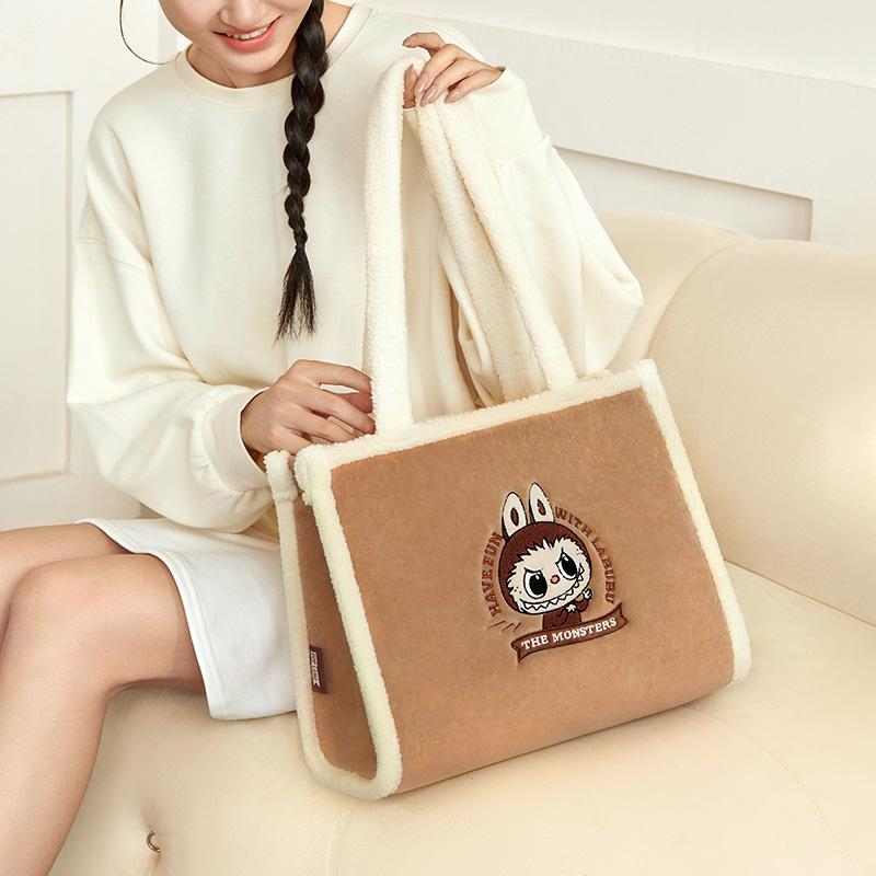 New POP MART Bag Classic Collection Labubu Plush Tote Trend Based Products PPMT-2409-0054