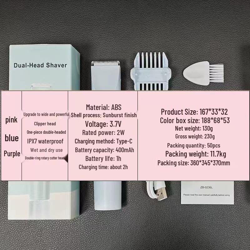 Women s Safe Electric Shaver for Underarms, Pubic Hair, and Full Body