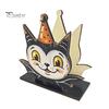 Cartoon Style Ornament Halloween Wooden Napkin Holder, Ghost Mummy Pumpkin Gothic Cute Table Decor Rustic Tabletop Tissue Dispenser for Farmhouse