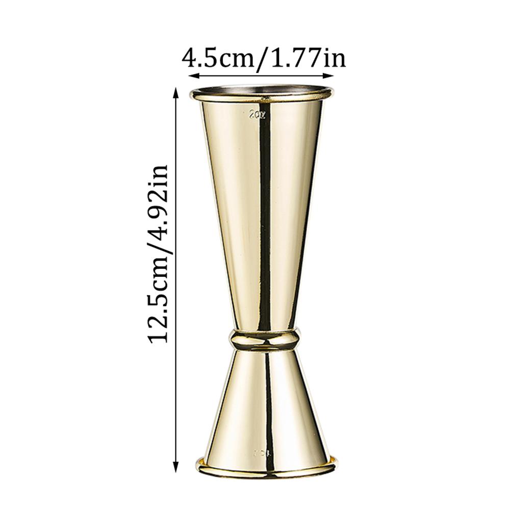 15-60ml New Dual Shot Stainless Steel Measure Cup Cocktail Shaker Drink Spirit Measure Jigger Kitchen Bar Barware Tools