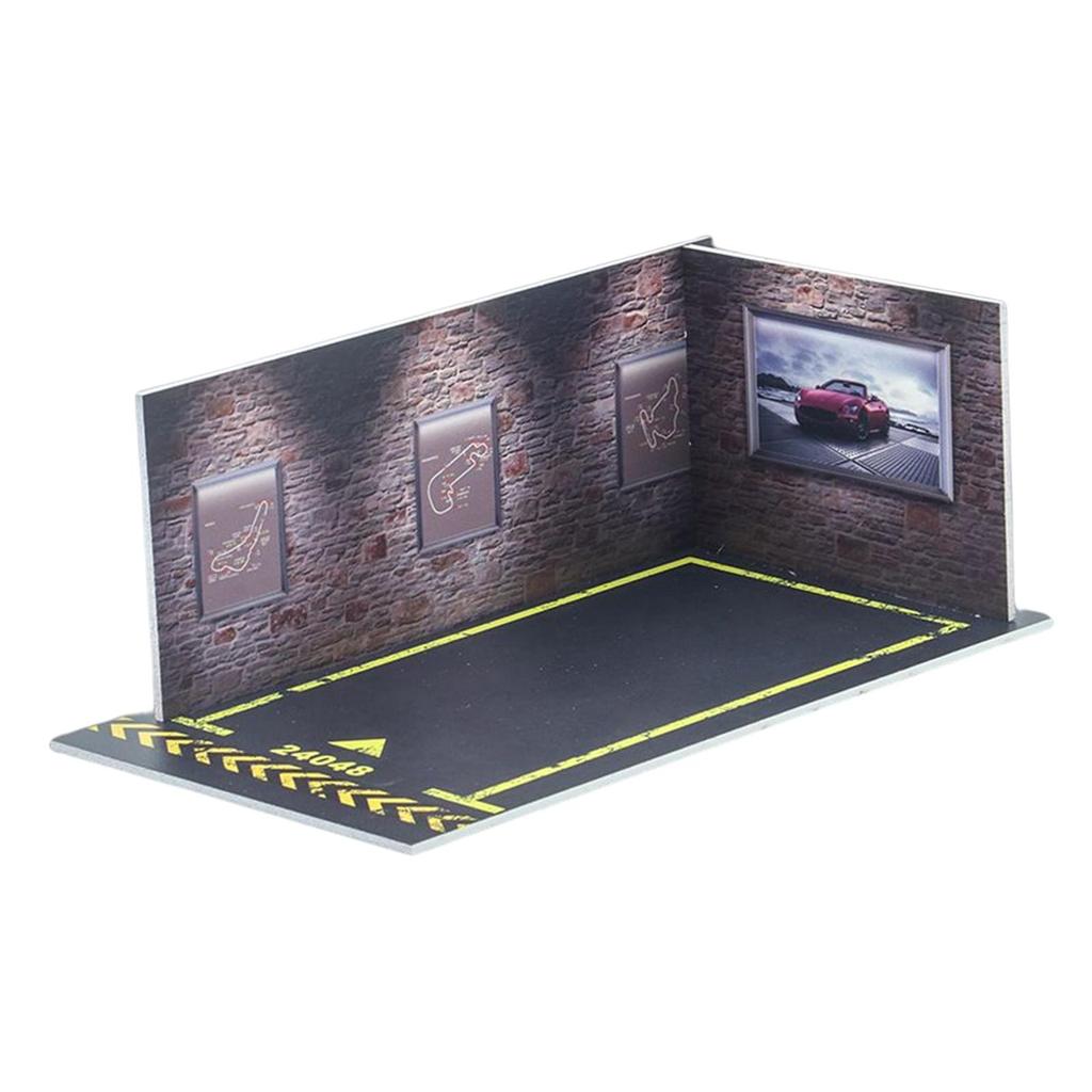 Car Model Parking Lot Scene 1/24 Simulation Scene Easy Assemble Parking Lot Display Car Garage Toy Car Model car Model Lovers
