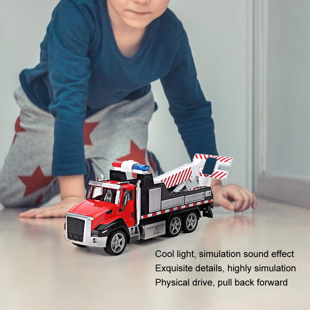 1/42 2 ks tlakově lité záchranné vozidlo Hasičské auto se stahovacím světlem pro děti s hudebním modelem