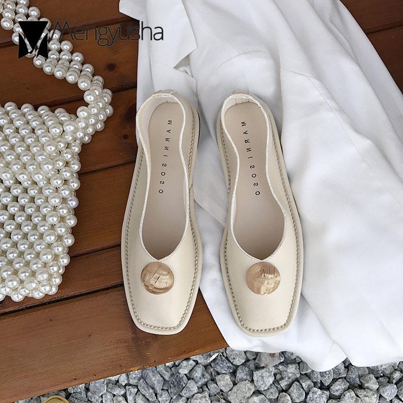 Модные дизайнерские туфли на плоской подошве с металлической пряжкой — фото 5