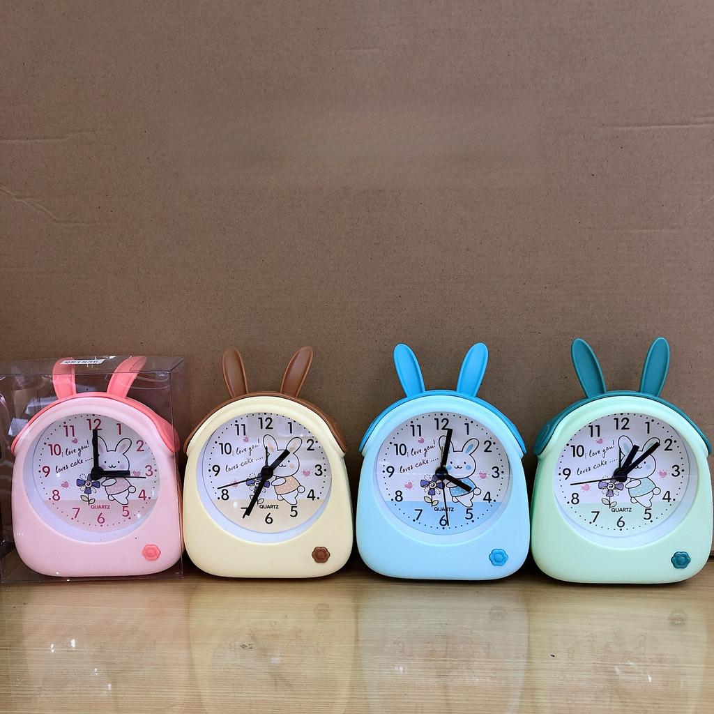 Lazy gift cute rabbit watch creative cartoon style fashionable living room study room pencil clock
