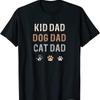 Nouveau T-shirt Limité Drôle Enfant Chien Chat Papa Fourrure Papa Parent Père S