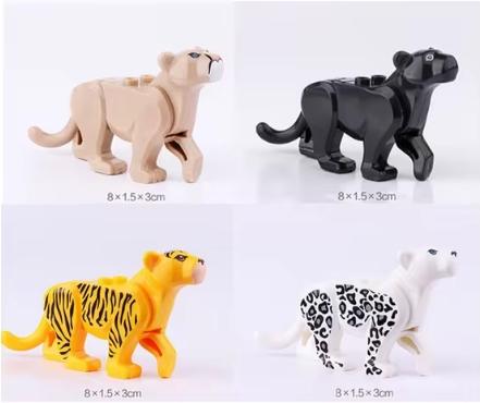 Città Animale Zoo Fattoria MOC Mattoncini Porco Pollo Pecora Coccodrilli Panda Delfino Elefante Gorilla Frutta Aquila Mattoncini Giocattoli A012