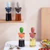 4PCS Silicone Brush Oil Cruet Bottle Pastry Brush for Barbecue Cooking Grill Culinary Novel Kitchen Accessories
