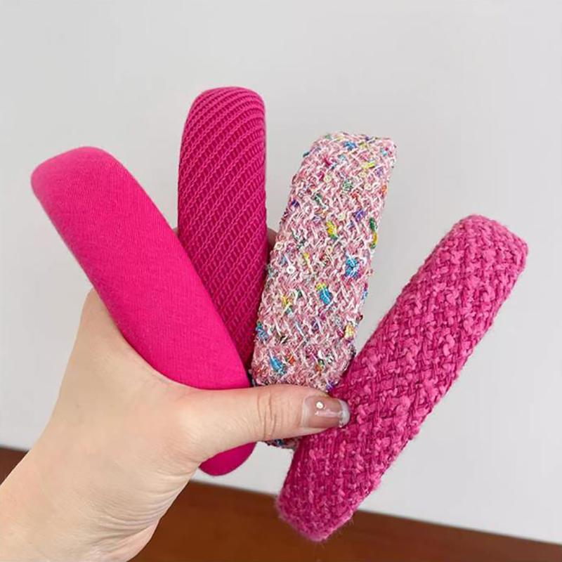 Rose Red Series Headband Female Hair Hoop Sweet And Cute Go Out All-Match Press Hair Headband Versatile  Hairstyle Tool