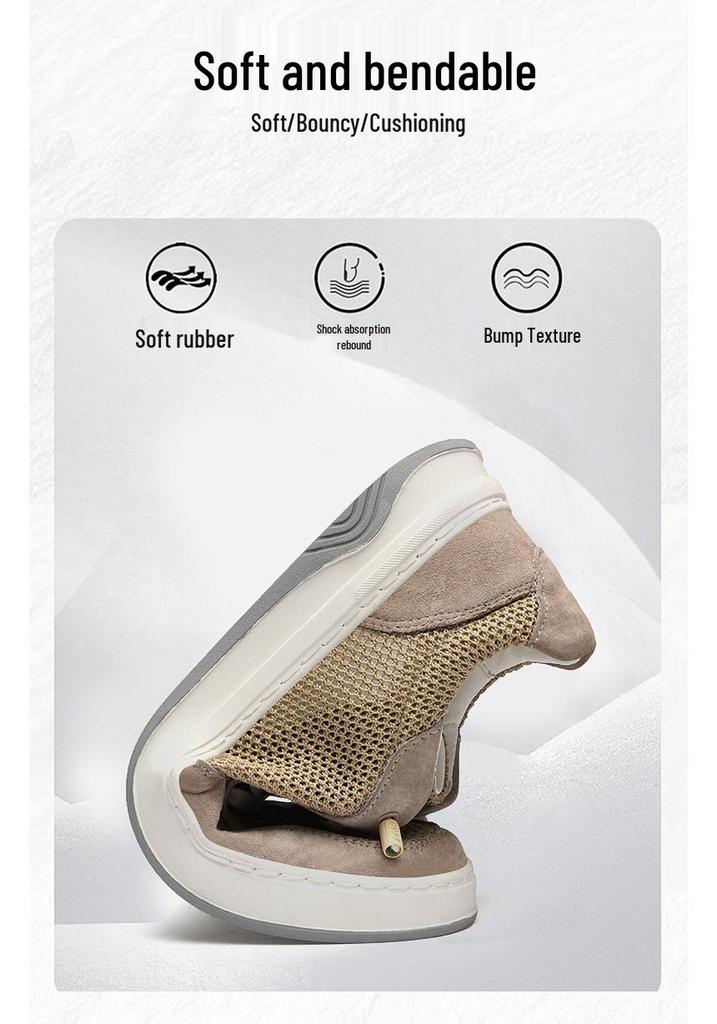 Spring/Summer Men's Mesh Lace-up Breathable Casual Shoes