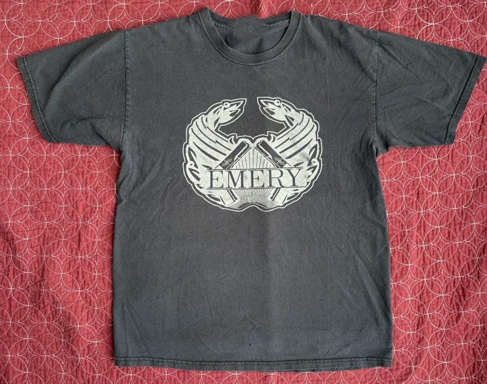 Retro 2000s Emery Band Black  TShirt All size S5XL IA707 Unisex T-Shirt L