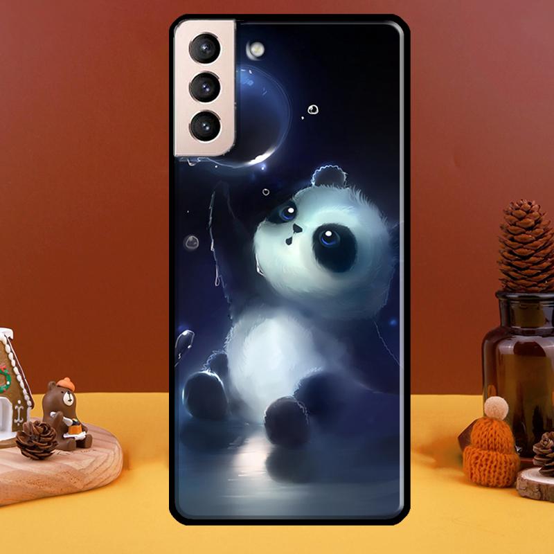 Roztomilá kreslená panda pro Samsung Galaxy S22 Ultra S20 S21 FE S10 S10e S9 Note 10 Plus Note 20 Ultra pouzdro na telefon