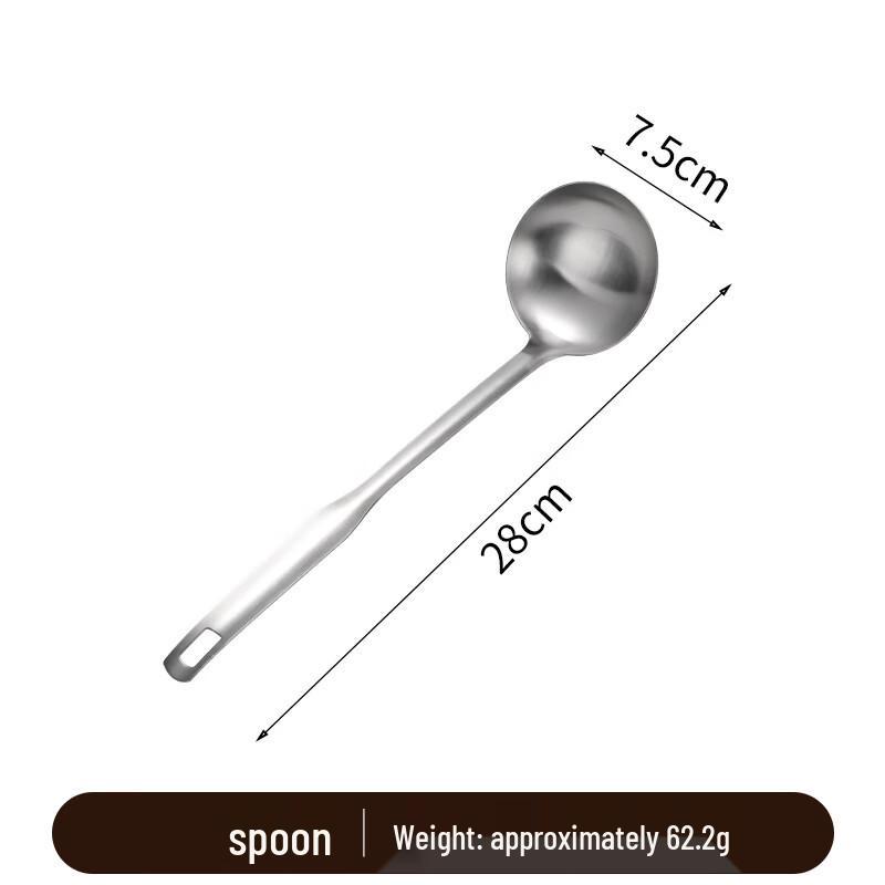 Ruhan 316 Edelstahl Schöpfkelle & Schaumlöffel Set