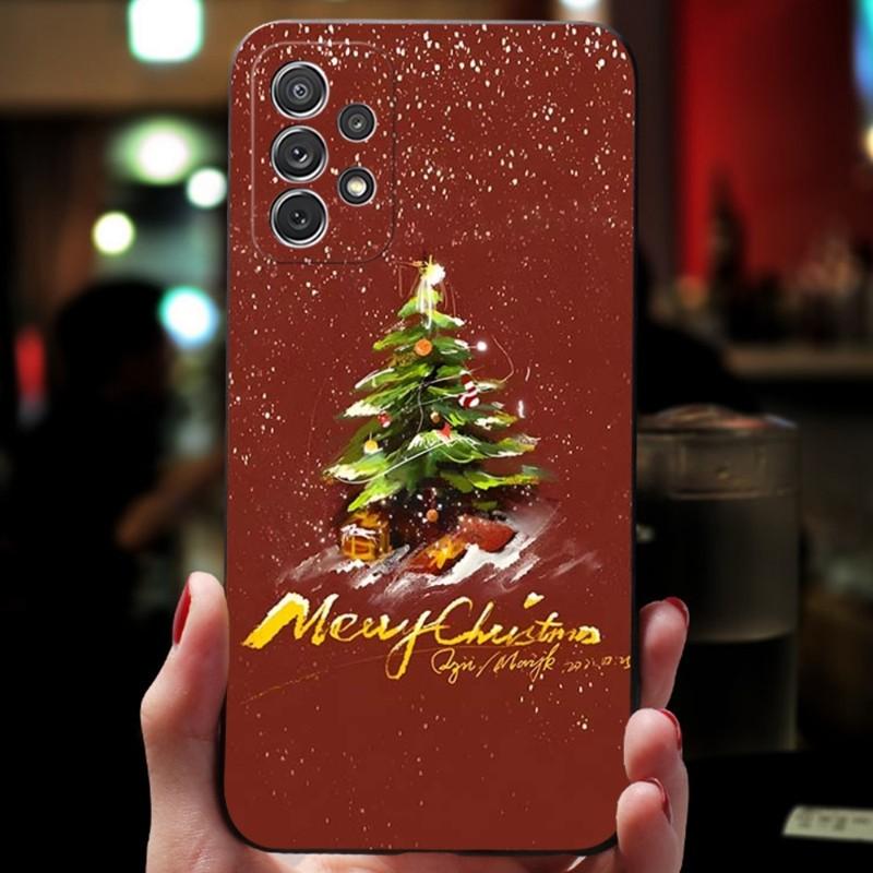 Christmas Tree Snowman Santa Phone Case For Samsung Note Galaxy 8 9 20 10 Pro Plus Ultra M20 M31 M40 M10 J7 J6 Prime Back Cover