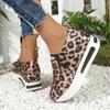 Women's Leopard Print Slip-On Sneakers - Comfortable Casual Shoes with Synthetic Cover Upper, Breathable Fabric Lining & Cushioned PU