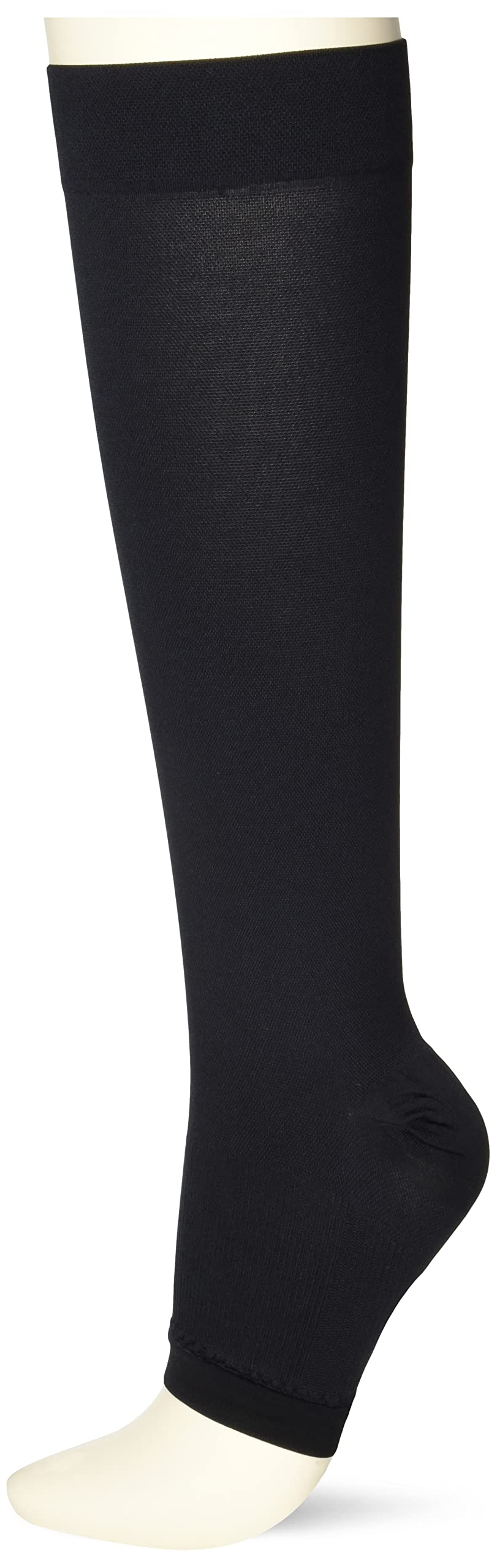 

Gunze RIZAP Compression Arch Size L Shorts, Calf, Support, Toeless, Below-the-Knee Length, Women s, Black, чёрный