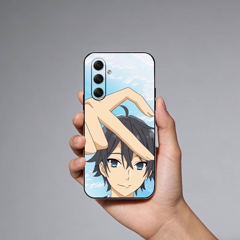 Anime H-Horimiya Phone Case For Samsung Galaxy A73,A21s,A22,A31,A52,A53,A71,A41Soft Black Shell