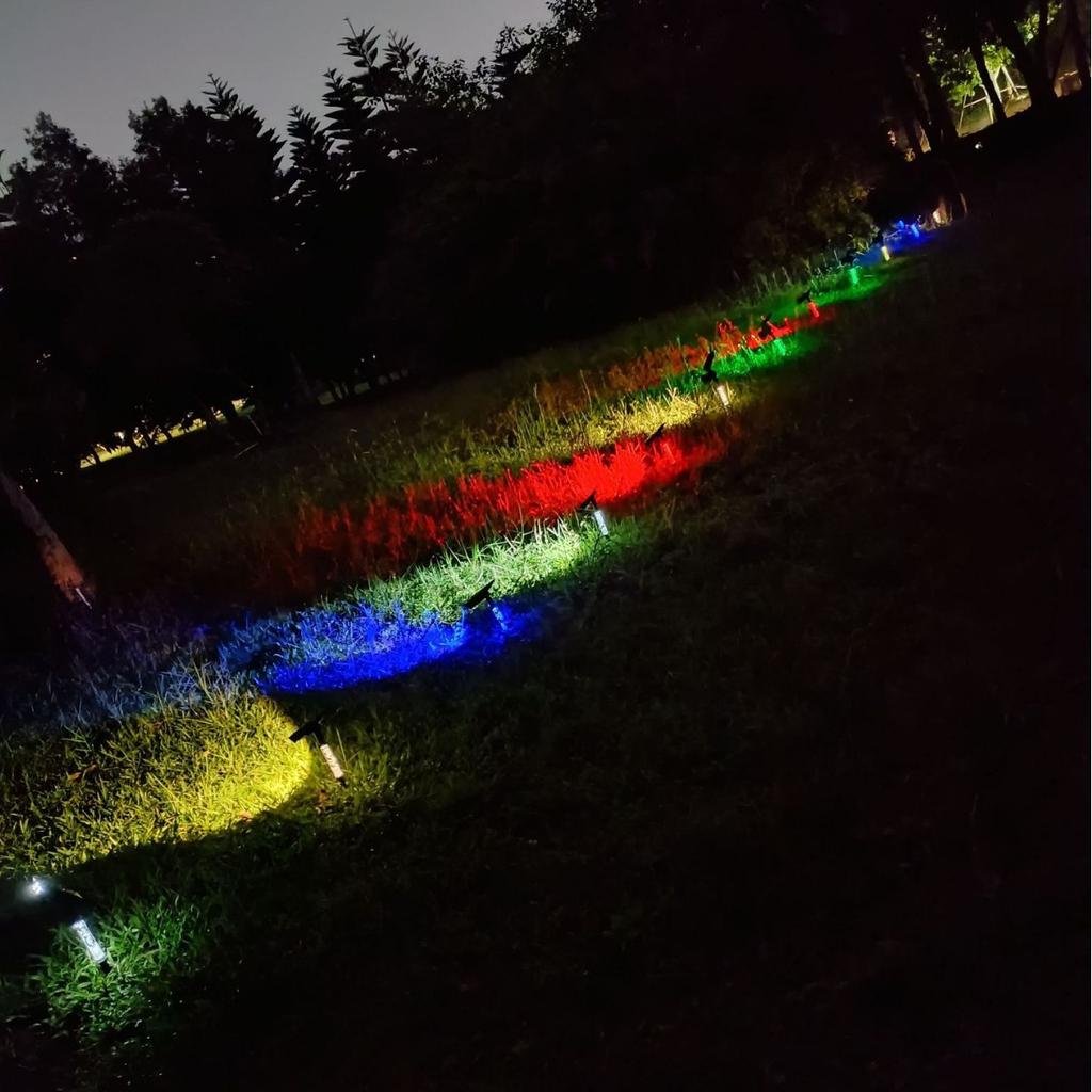 New Solar Lights Outdoor Waterproof Spotlights Super Bright Ground Lawn Lamps Landscape Garden Light Garden Solar Tree Lamp Hot