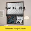 Extra Thick Blackout Soundproof Curtains with Magic Tape