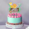 Wild Forest Theme Birthday Party Decor Cake Decoration Cake Picks Jungle Animals Cake Toppers
