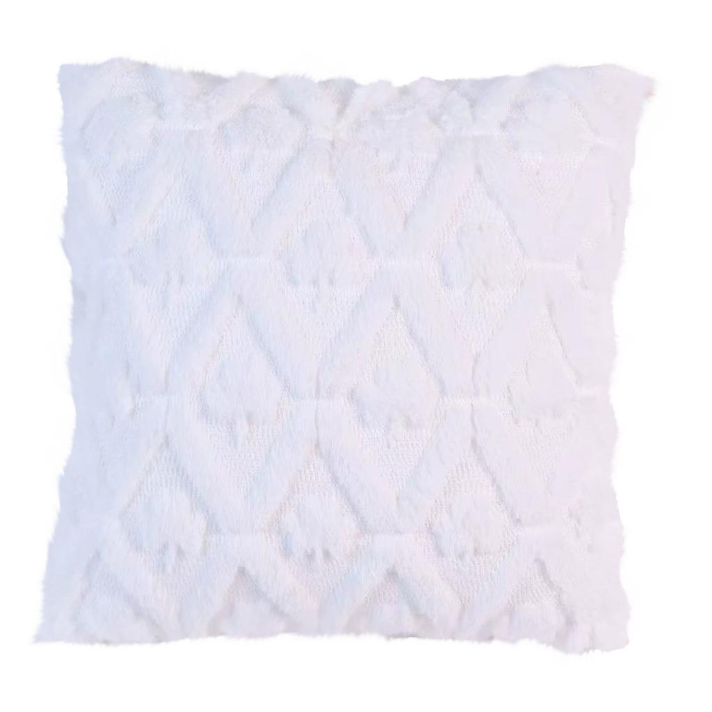 Spring Living Room Sofa Pillow Cover Plush 3D Home TextilePillow Cover Without Core,Single Sided Printing,17.7*17.7inch,1pc