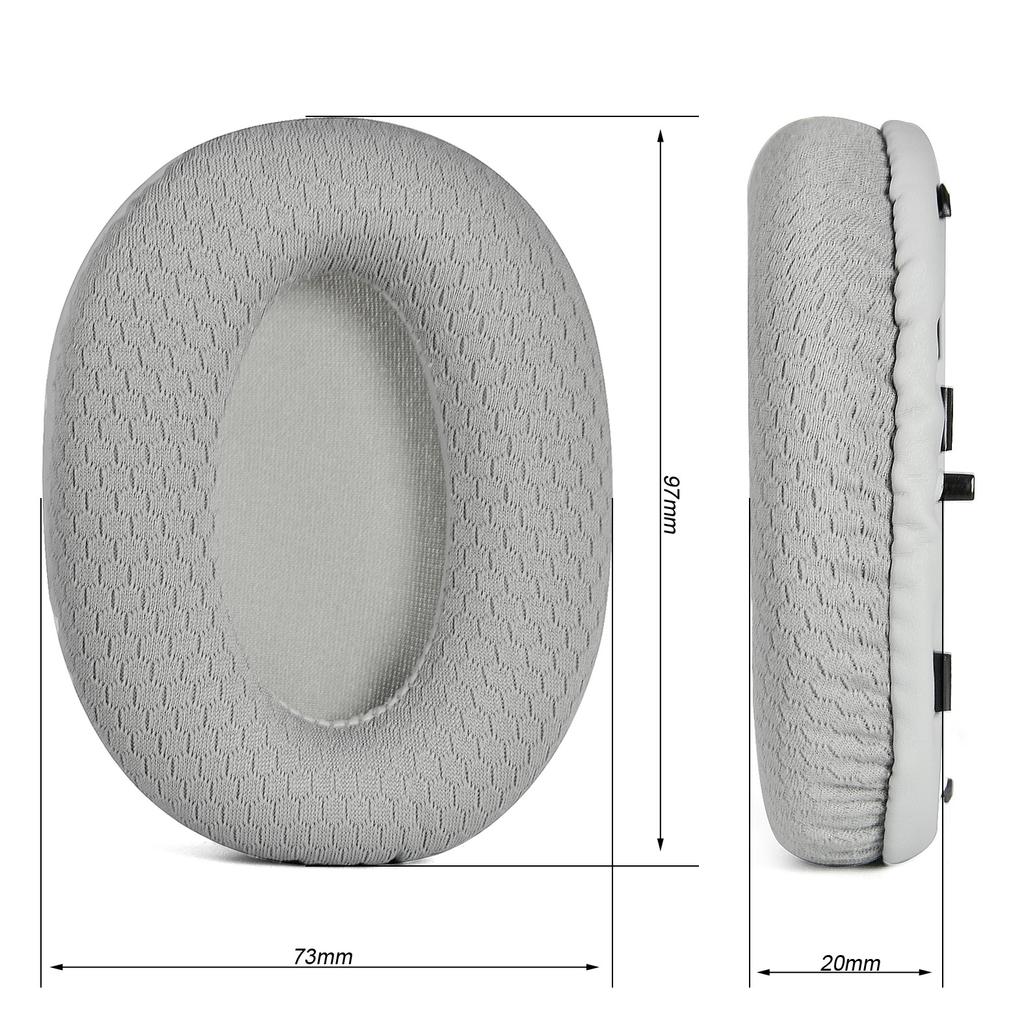 YAYINCC Soft memory foam Protein Leather /Mesh Ear Pads Compatible For Razer Opus X Headset Earmuffs Repairing Parts