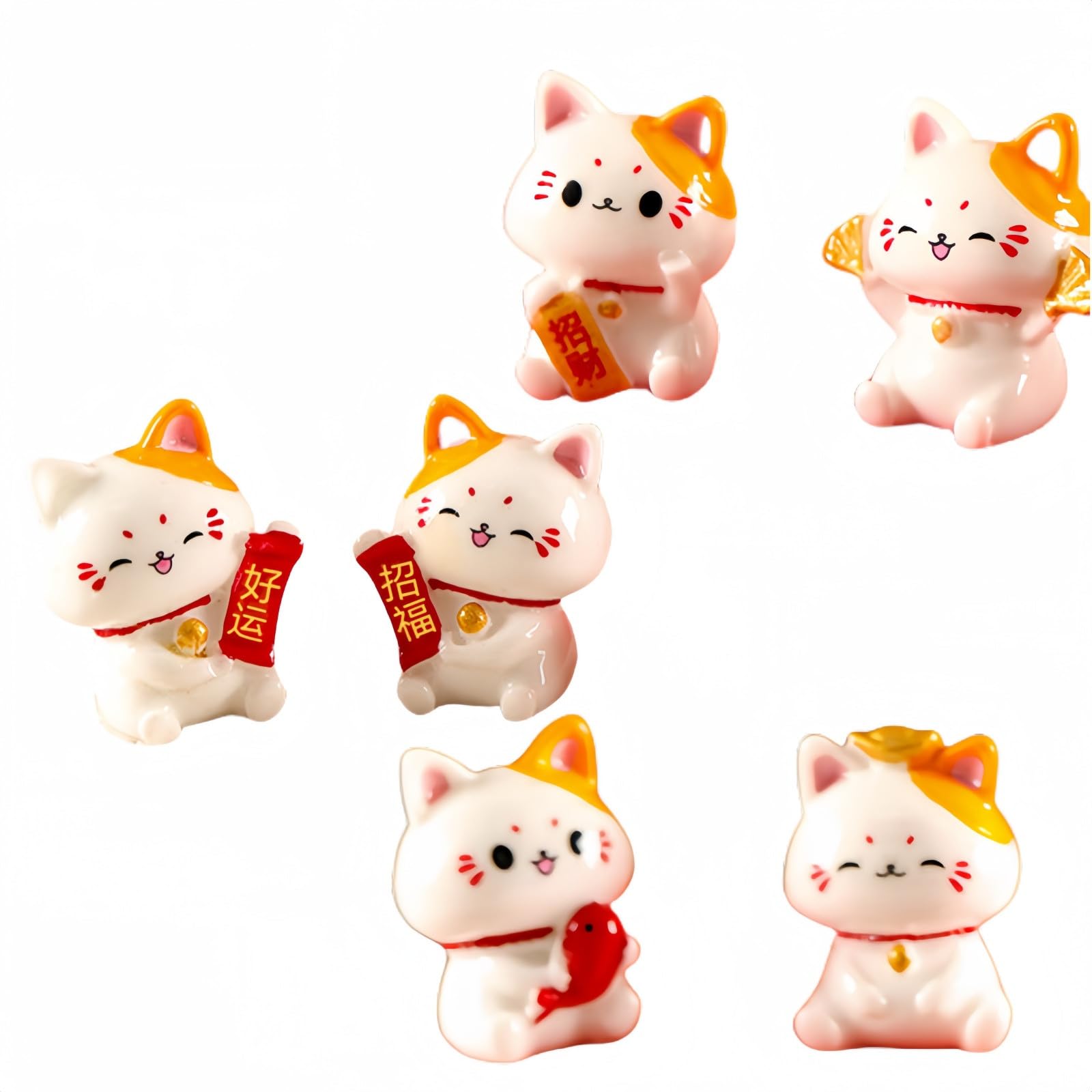 

Expo Lucky Cat Украшение Maneki Neko Lucky Cat Кошка Разные товары Настроение исцеления Стильный набор Маленький Удачный Кот Украшение Lucky Cat