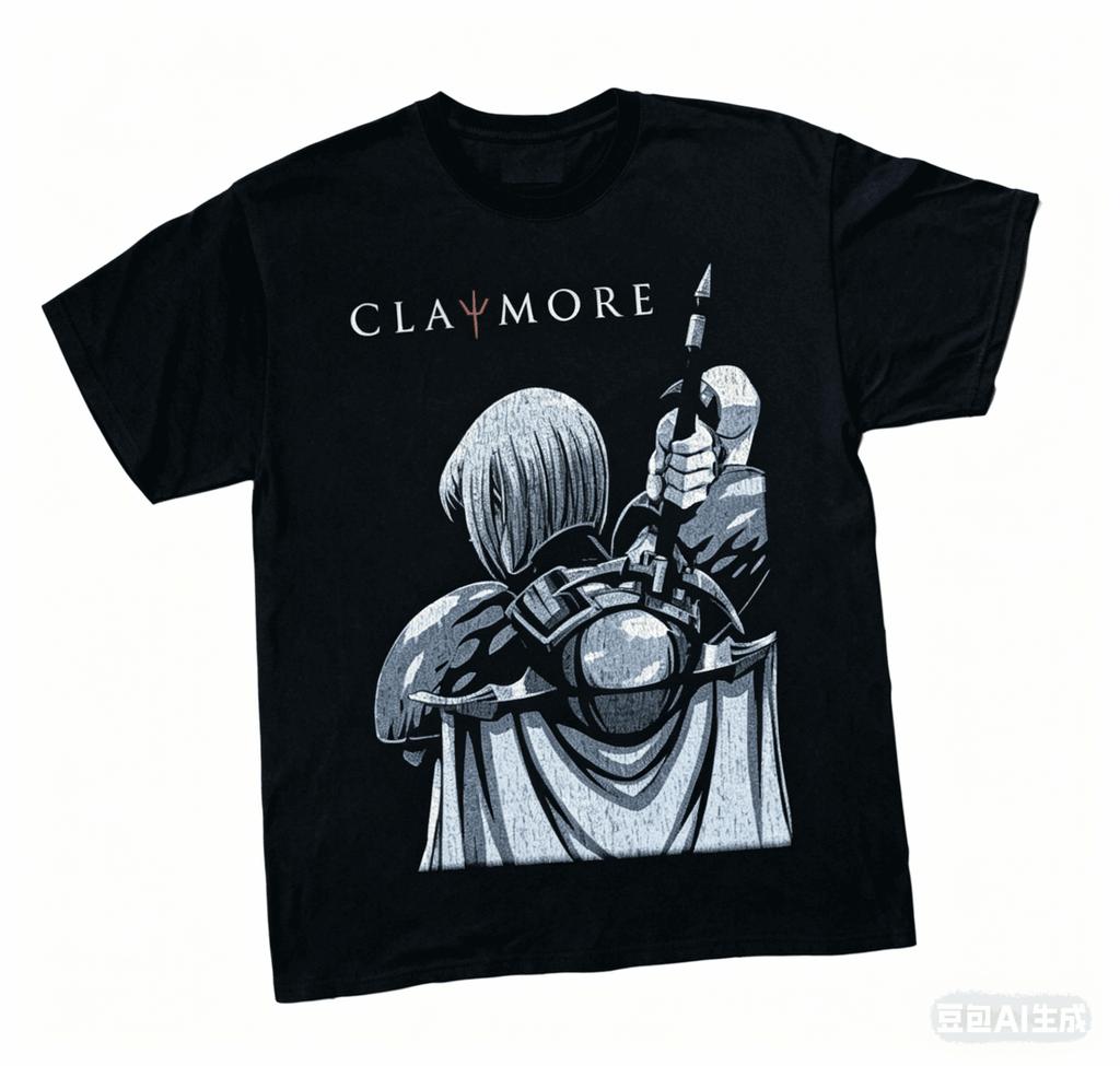 Claymore T Shirt Personality Clothes New Model Anime T-shirt Yearround Clothing Plus Size Unisex Streetwear Trendy Couples