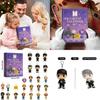 Bts Christmas Advent Calendar With Acrylic Keychain Ornaments For Holiday Gift Giving