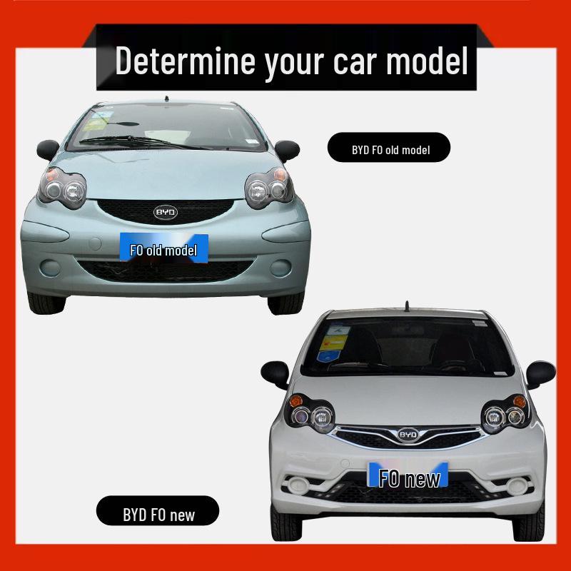 Compatible with BYD F0: Front Bumper, Rear Bumper, Front Lip, Rear Lip, Original Material.