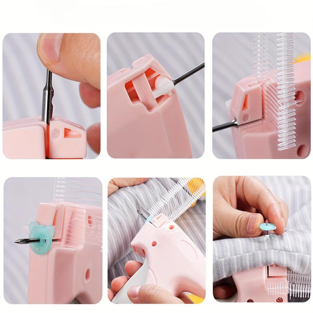 Quick Stitch-Nähpistole: Mini-Saumpistole für Kleidung – geeignet für dünne und dicke Steppdecken – PVC-Material – keine elektronischen Teile oder Batterien