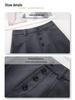 Petite Women's High-Waisted Midi Skirt - 2025 Spring/Autumn Straight Suit Bodycon Style