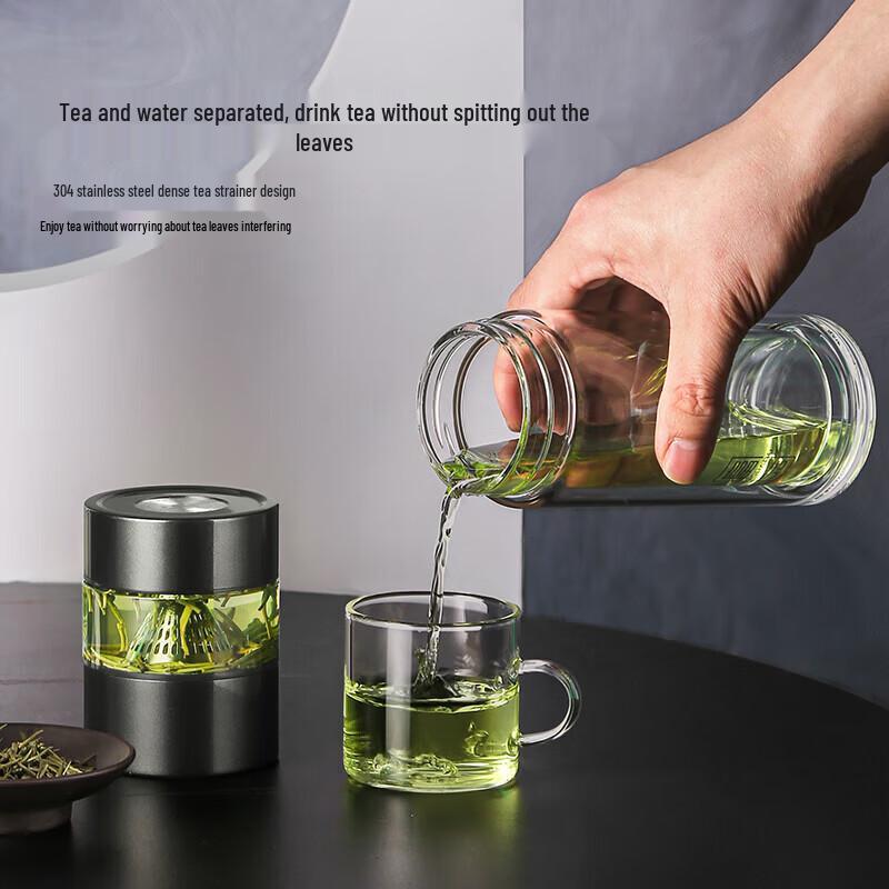 Fuguang Bestjoy Portable Double Wall Glass Tea Bottle
