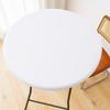 Solid Color Elastic Milk Silk Tablecloth for Outdoor Wedding Events