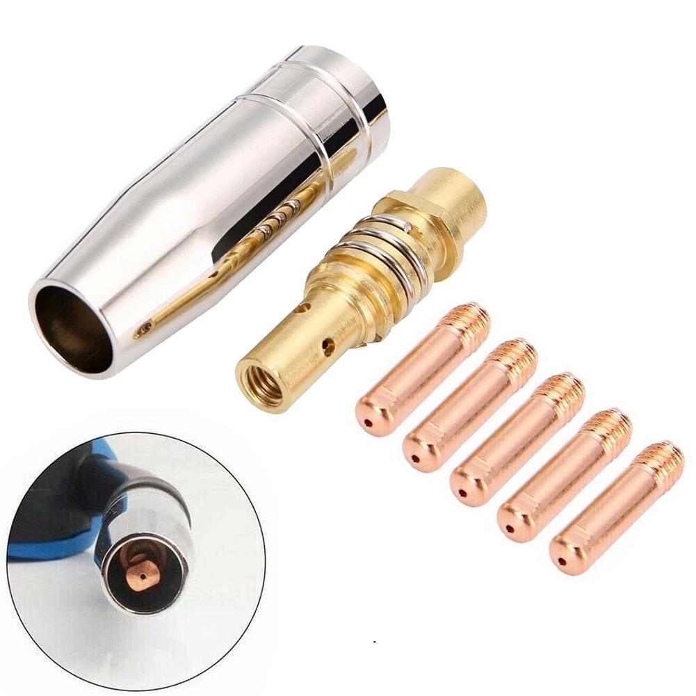 0,6 mm - 1,2 mm MIG-Schweißdüse Schutzdüse 7-teiliges Zubehör