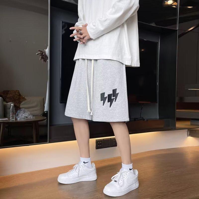 

Мужские шорты летние брюки с пятью точками спортивные брюки тонкие свободные повседневные большие брюки модные 5XL серый