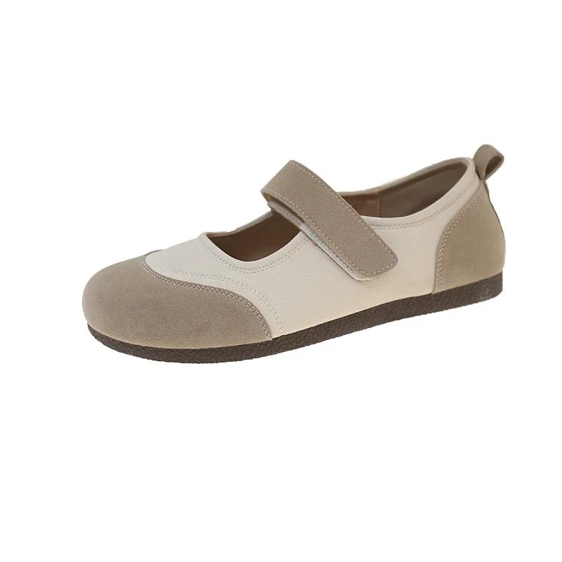 Women Flats Mary Jane Canvas Sandals Spring Summer Walking Shoes Designer Flat Casual Silver Beige Board Shoes Zapatos Mujer