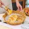 Blumenform Obst Serviertablett Runde Basis Geflochtene Brotteller Nachahmung Rattan Korb Esstisch