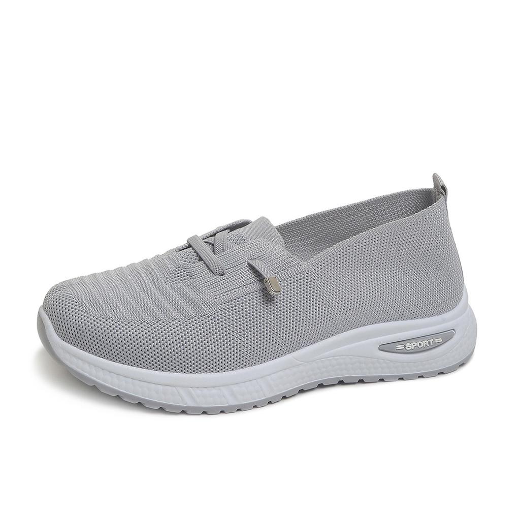 Spring Autumn Ladies Flat Shoes Breathable Mesh Slip-On Casual Sneakers Comfortable Women's Footwear Flat Footwear