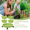 Stackable Vertical Flower Plant Pot 4-layer Plant Tower With Mobile Tray Gardening Planting Supplies for Outdoor Balcony