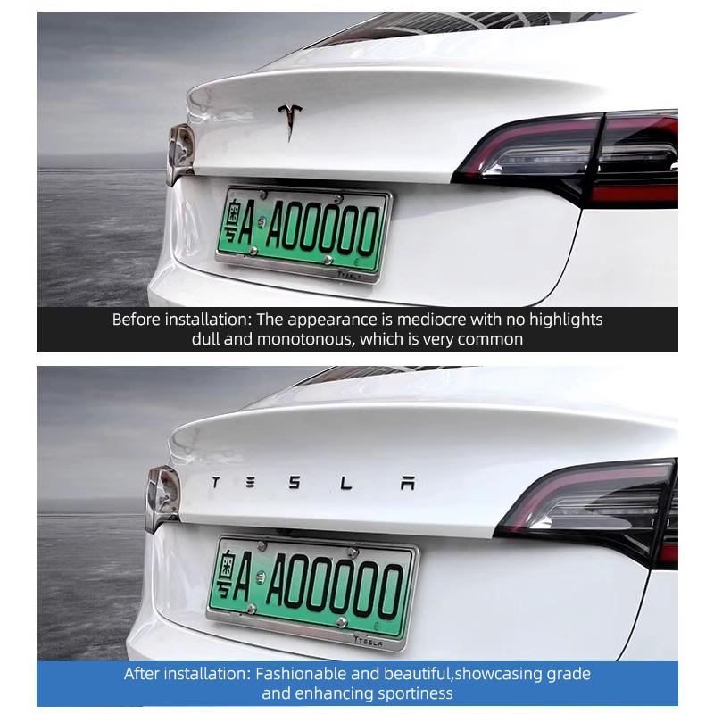 Tesla Car Emblem Stickers Auto Trunk Label Decoration Decals For Tesla Model 3 S X Y Cybertruck Roadster SpaceX P75D P85D P90D