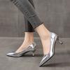 Spring and Autumn With Medium Heels Women's Shoes Sexy Pointed Toe Stilito Ladies Pumps Comfortable Elegant Lastest Shoe On Sale