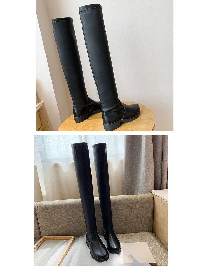 Women's Fleece-Lined Over-the-Knee Boots - 2025 Winter Collection