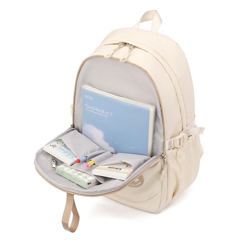 2026 New Burden Reducing Girl's Backpack Large Capacity Lightweight Waterproof Nylon School Bags Multi-layer Thickened Shoulder Strap Student Ruckpack